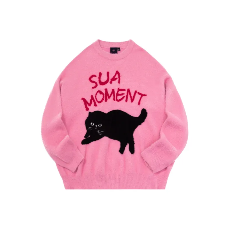 Suamoment Knitted Fabric Tops Unisex-0