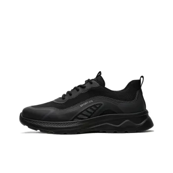 ΛOLUNKΛ Slip Resistant, Abrasion Resistant, Waterproof, And Breathable Low Top Casual Shoes Men's Black