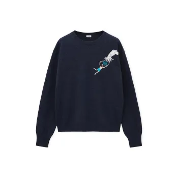LOEWE x Suna Fujita SS25 Sweater Men's Dark Blue