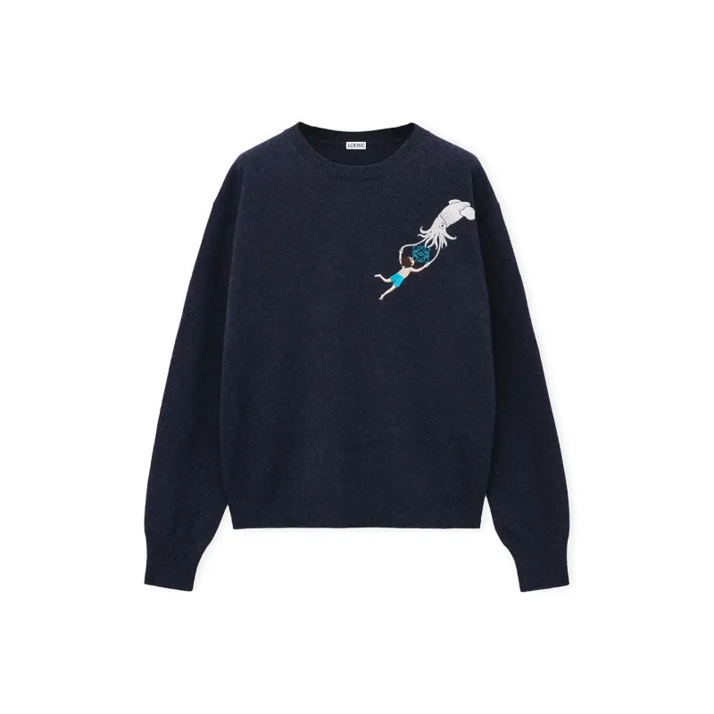 LOEWE x Suna Fujita SS25 Sweater Men's Dark Blue-0