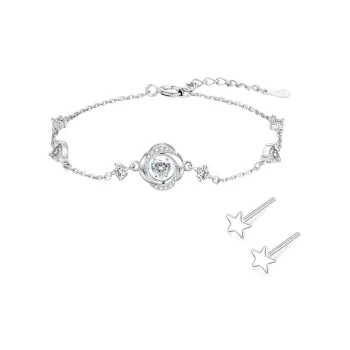 MGS 999 Fine Silver Versatile Design Premium Student Girlfriend Refined Sweet Style Elegance Women's