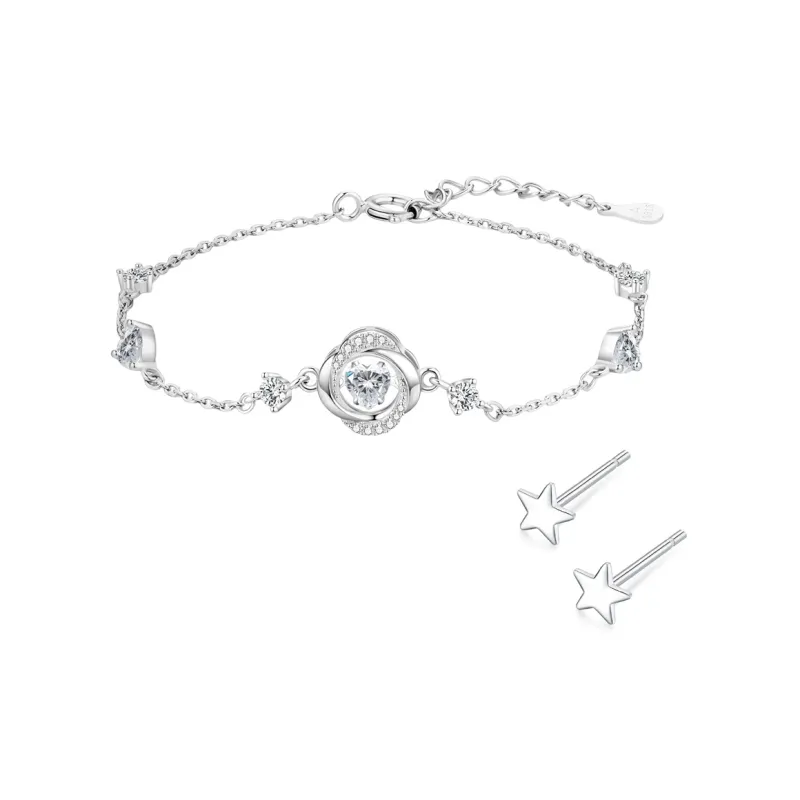 MGS 999 Fine Silver Versatile Design Premium Student Girlfriend Refined Sweet Style Elegance Women's-0