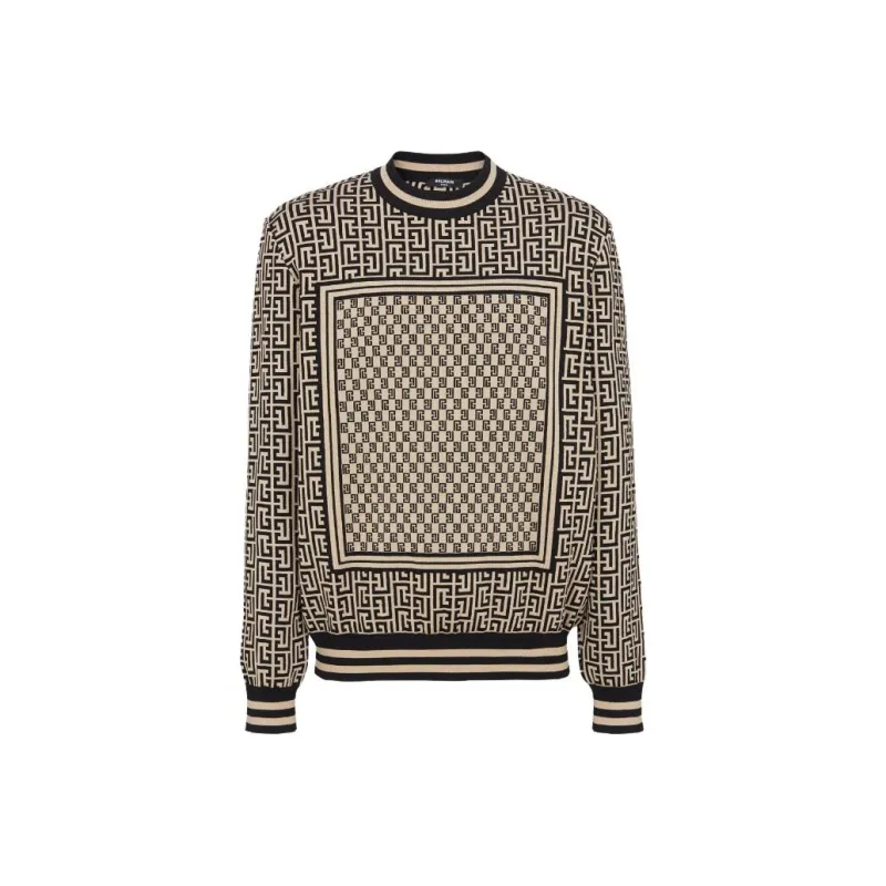 BALMAIN Mini Monogram Crewneck Sweater-0