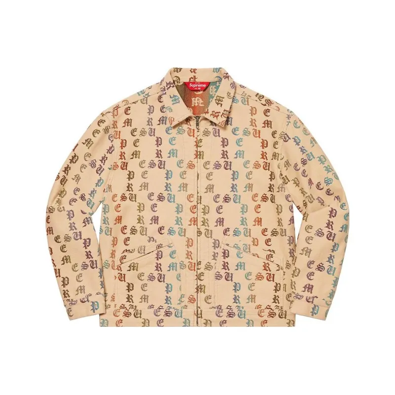Supreme Gradient Jacquard Denim Work Jacket-0