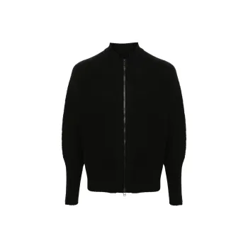 Homme Plissé Issey Miyake Zip up Long sleeve Cardigan