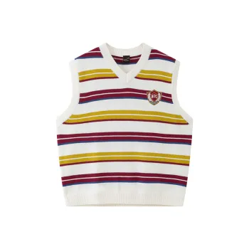 RickyisClown Knitwear Unisex Red White Stripes