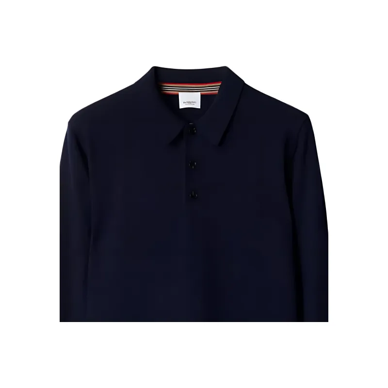 Burberry Polo Shirt Men's Marine Blue-1