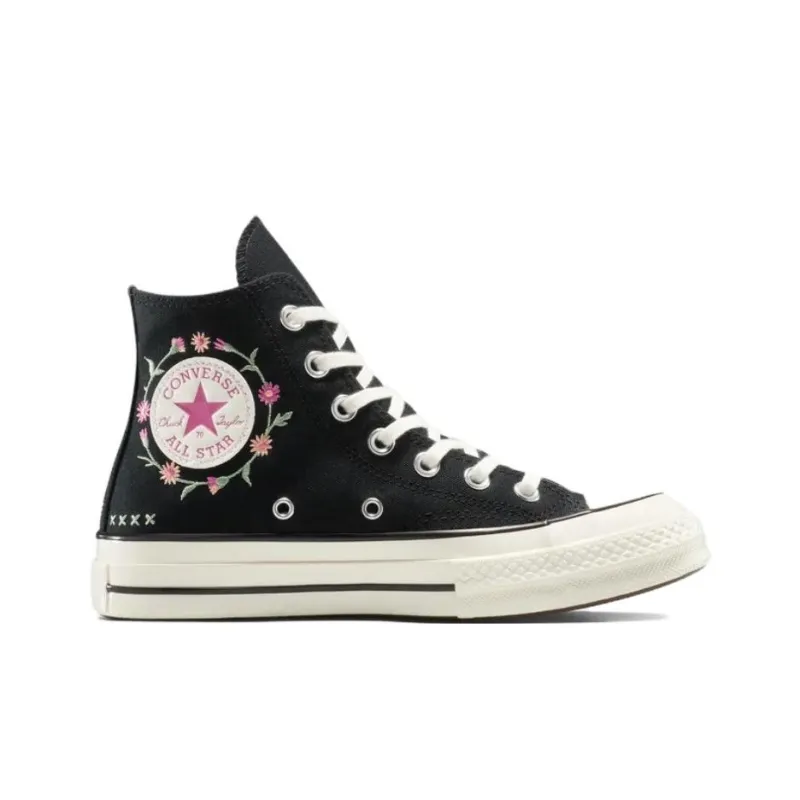 Converse 1970s Anti Slip Wear Resistant High Top Canvas Shoes Unisex Black-1