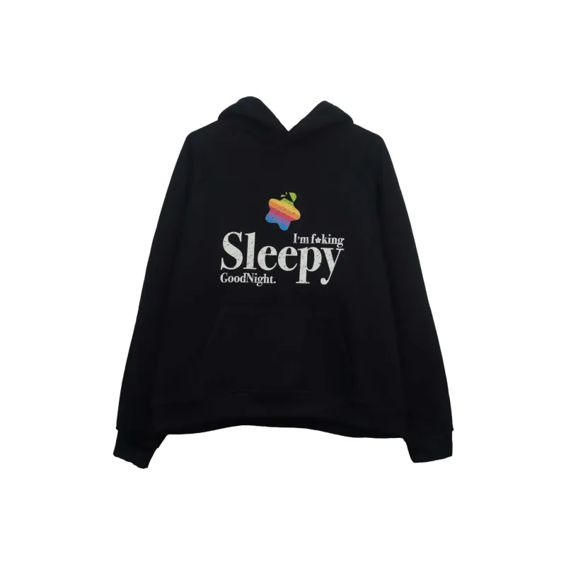 STAY UP LATE Sweatshirt Unisex Black-0