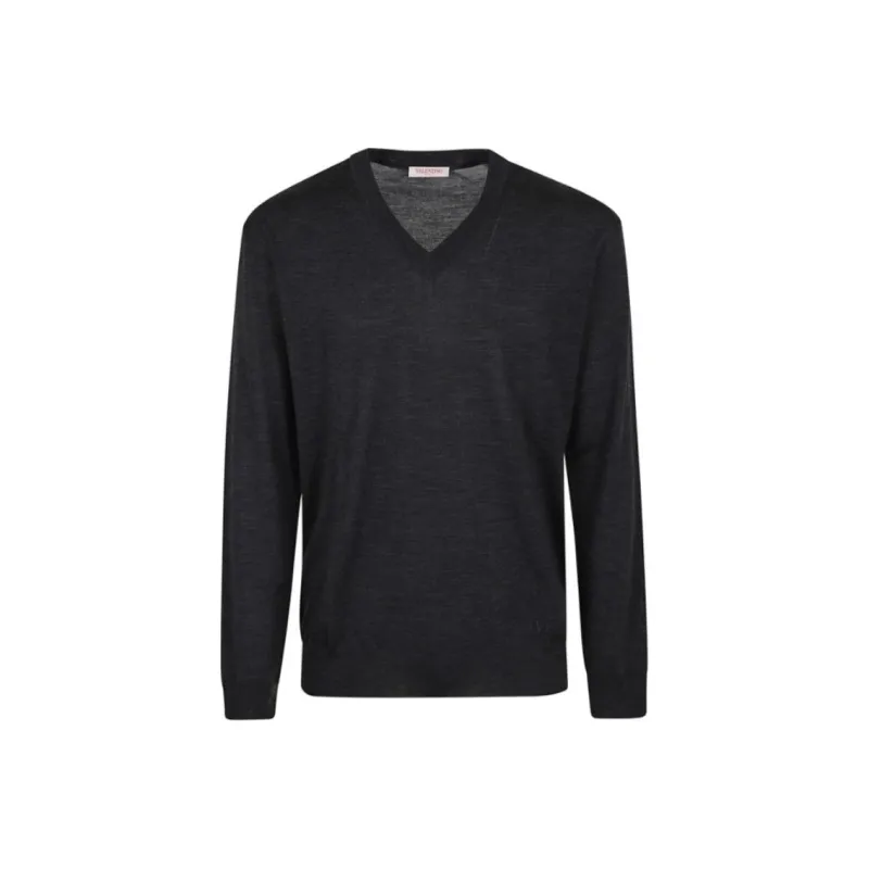 Valentino V Neck Long Sleeved Jumper-0
