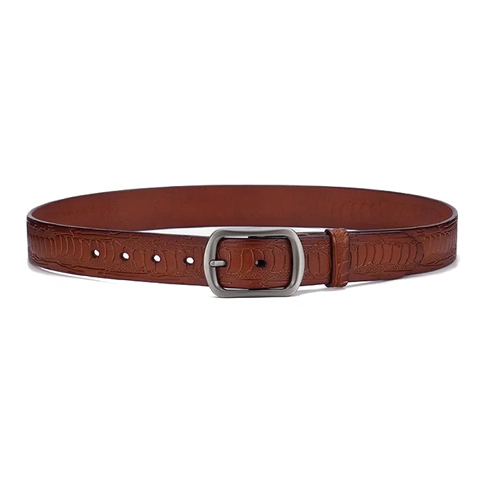 YUZHAOLIN Cow Split Leather Belts Unisex Width 3.3CM-3