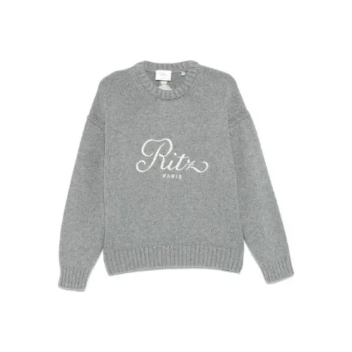 FRAME X Ritz Paris Logo Embroidered Knit Jumper