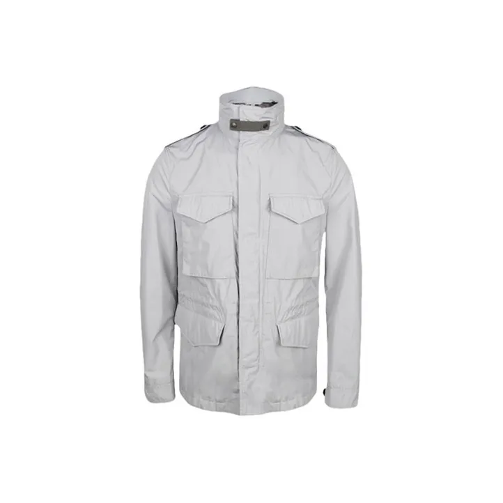 Burberry Jackets Coats Men's Silver Gray-0