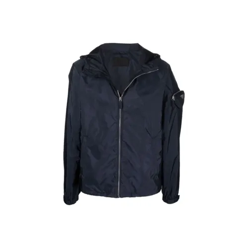PRADA Jackets Men Dark Blue