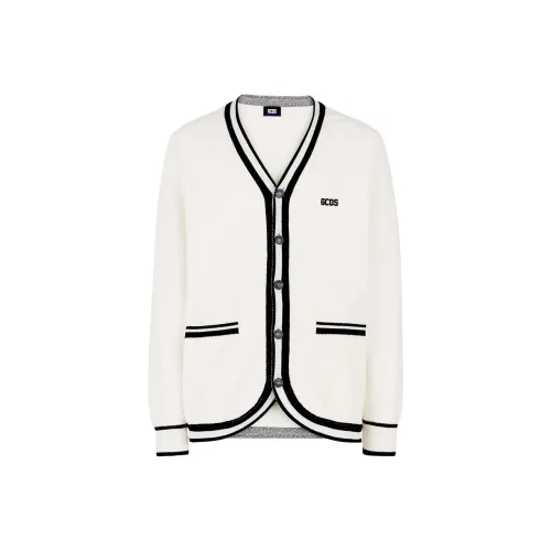 GCDS V neck Bouclé knit Cardigan