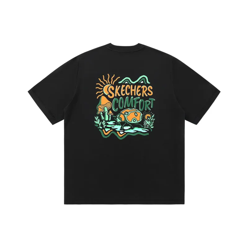 Skechers Yazhuan Series T Shirt Unisex Pitch Black-0