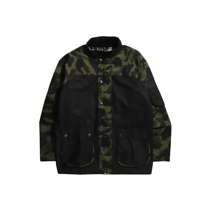 Bape X Barbour 1st Camo International Rain Jacket-0