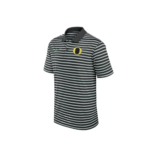 Nike Oregon Ducks Primetime Victory Striped Men's black Nike Dri FIT College Polo
