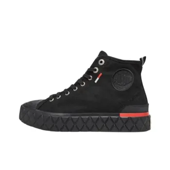 Palladium Palla Ace Anti Slip Wear Resistant High Top Skateboard Shoes Unisex Black