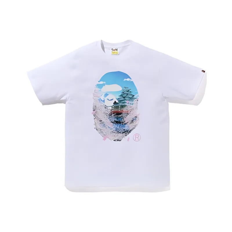 Bape Sakura Photo Ape Head Ii Tee-2