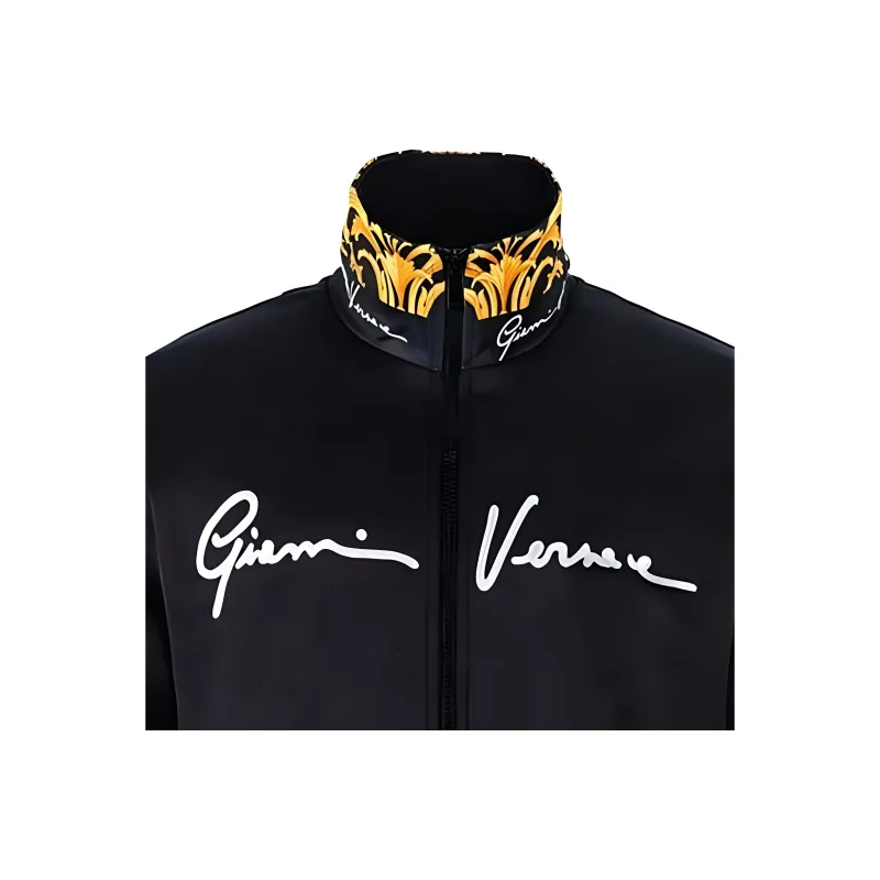 VERSACE Jackets Coats Men's Black-2