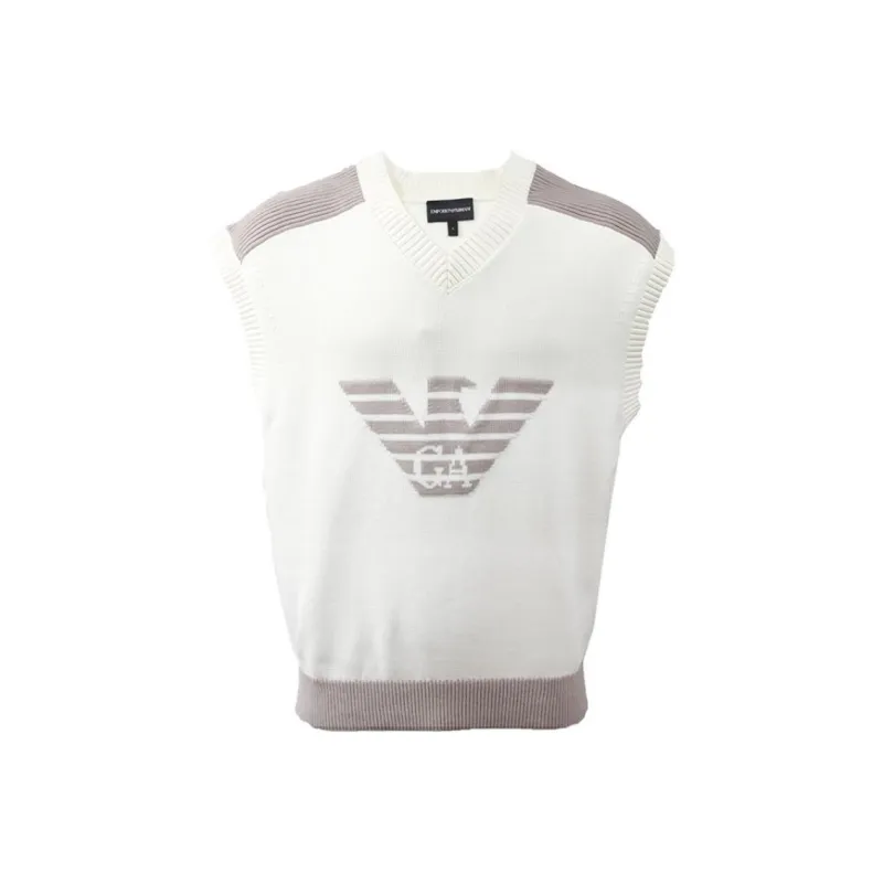 EMPORIO ARMANI SS24 Tank Tops Men's Ecru-0
