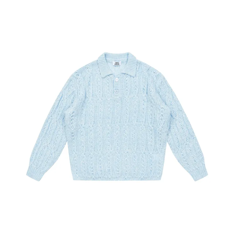 EMPTY REFERENCE Sweater Unisex Blue-0