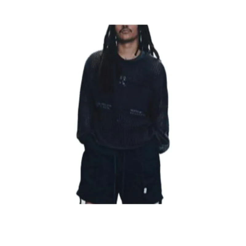 ZARA Samuel Ross Collaboration Sweaters Men Marine Blue-0