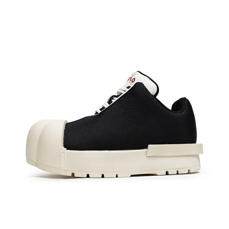 MOMGOG Low Top Casual Shoes Unisex Black-0