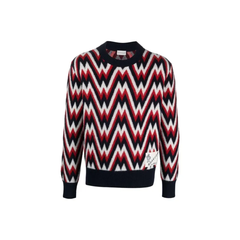 Moncler Sweater Men's Red Black-0