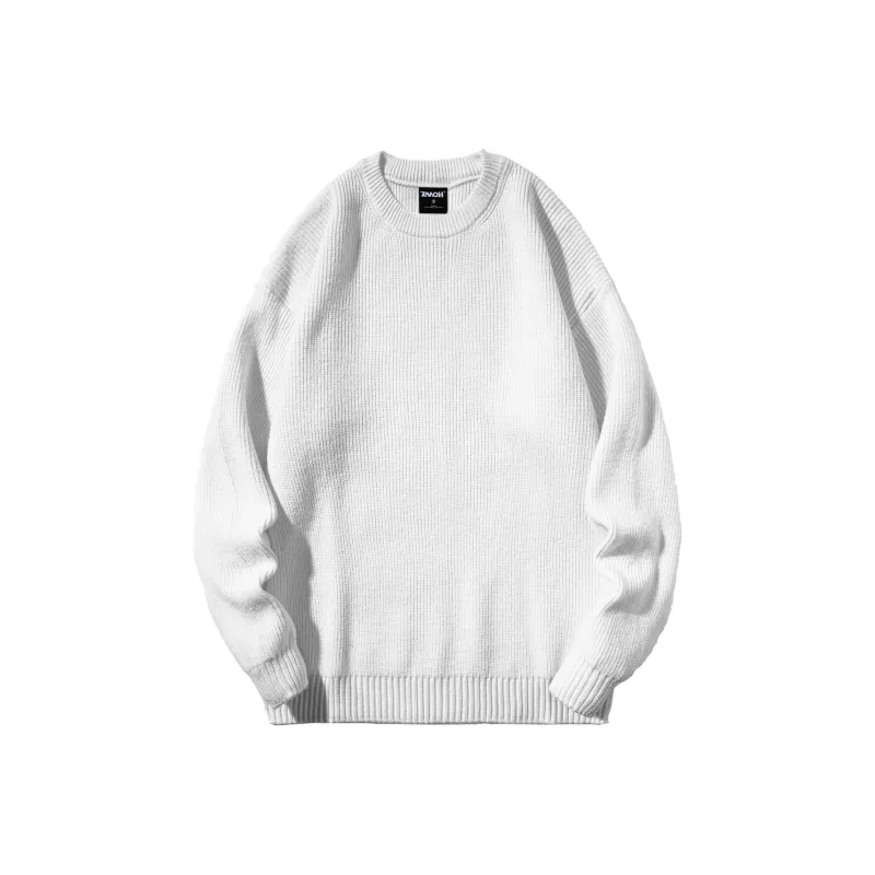 ZMOH Crew Neck Sweater Unisex Couple's-6
