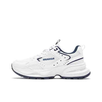 Warrior Low Top Chunky Sneakers Women's White Dark Blue