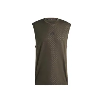Adidas Tank Tops Men's Dark Olive Green/Black