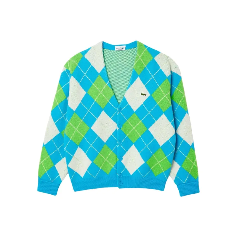 LACOSTE Sweater Men's White/Blue-0