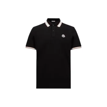 Moncler Logo Patch Short Sleeved Polo Shirt