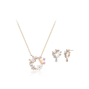 MGS S925 Elegant Elegance Niche Design Daily Versatile Forest Instagram Style Students Couple Collarbone Chain Women's