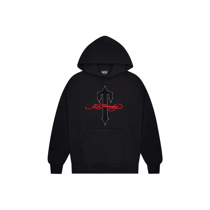 Ed Hardy x Trapstar Trapstar Collaboration FW24 Sweatshirt Unisex Black-0