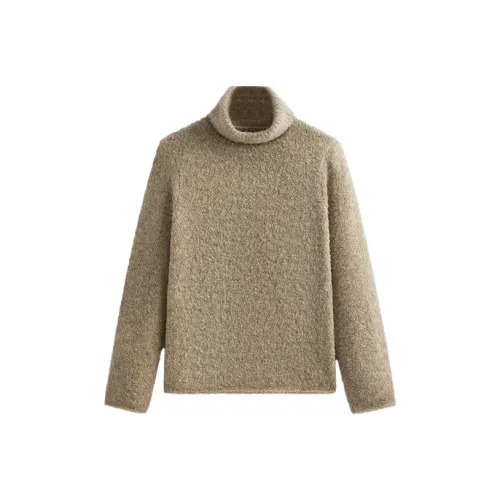 KITH & Kin Speckled Boucle Walker Turtleneck