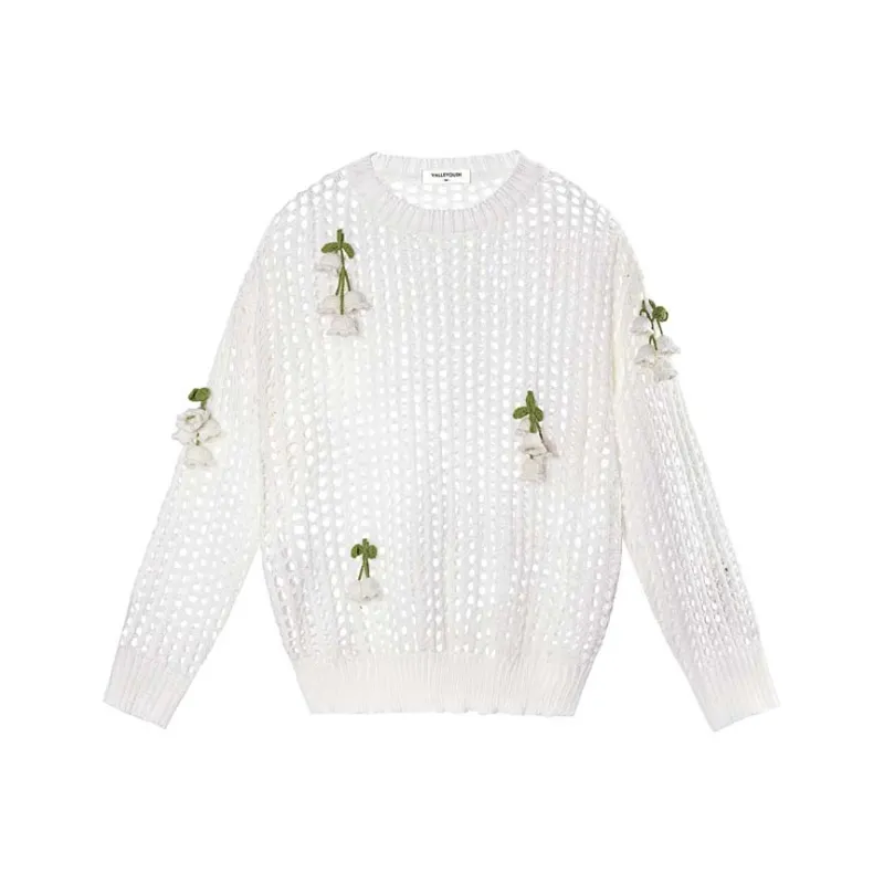 VALLEYOUTH Pullover Top Unisex Seed White-0