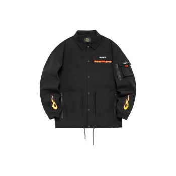 Erke x WANGZHERONGYAO LIANMINGKUAN Sports Life Collection Jacket Men's Jet Black