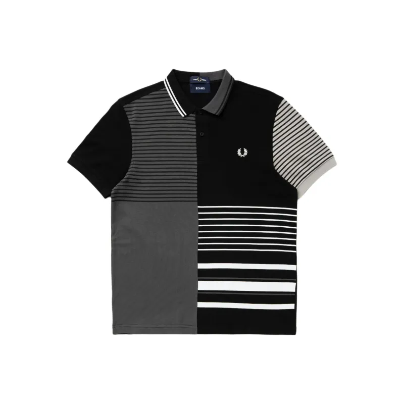 FRED PERRY X Beams Striped Polo Shirt-0