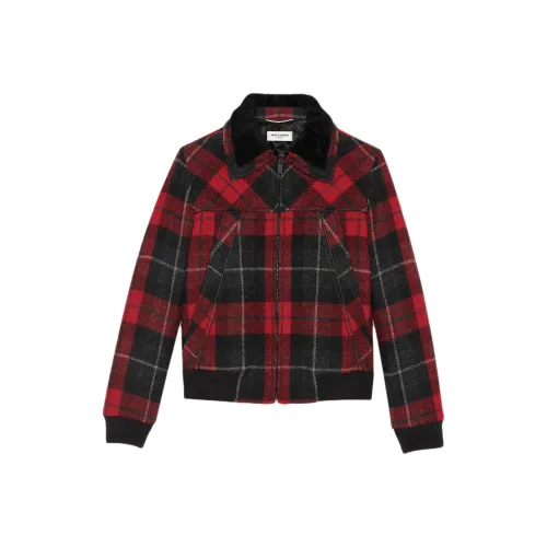 SAINT LAURENT Jackets & Coats Men's Red