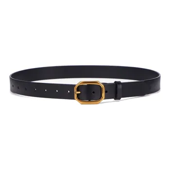 YUZHAOLIN Cow Leather Belts Unisex Width 2.8CM
