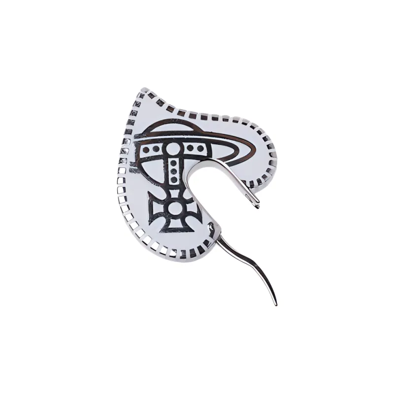 Vivienne Westwood Platinum Resin Earrings Women's Silver-6