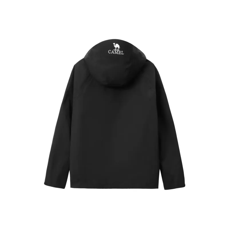 CAMEL All weather Waterproof, Windproof, Thermal, Cold Resistant Windbreaker Jacket Unisex Black-1