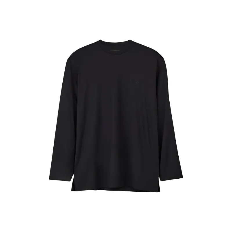 Y-3 Logo Print Long-Sleeved T-Shirt-0