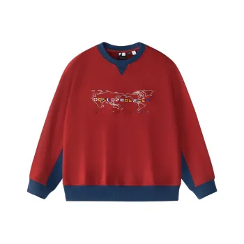 FILA FUSION Sweatshirt Men's Wine Milk Red
