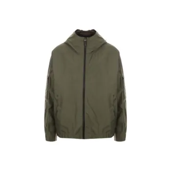 Givenchy Logo Embossed Zip Hooded Jacket