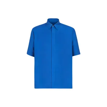 FENDI Silk Short Sleeve Shirt