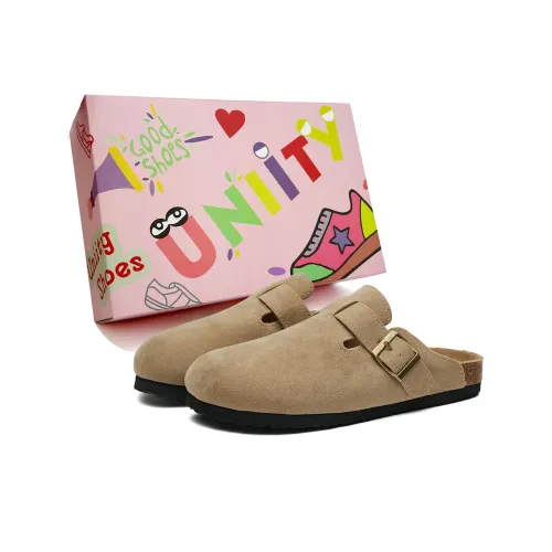 UNIITY Rubber Sole Quick Dry Slip Resistant Abrasion Resistant Odor Resistant Closed Toe Slippers Women's